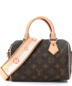 Monogram Speedy Bandouliere 20 Pink Orange