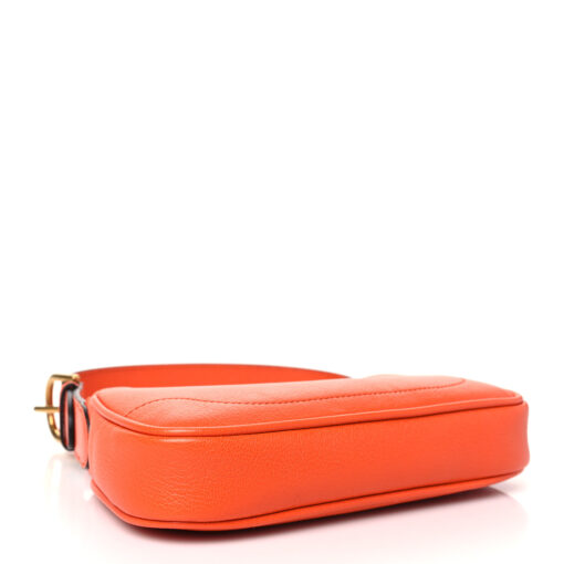 Goatskin Mini Aphrodite Shoulder Bag Orange