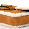 Suede Shearling Horsebit Mini 1955 Shoulder Bag Honey Beige Milk