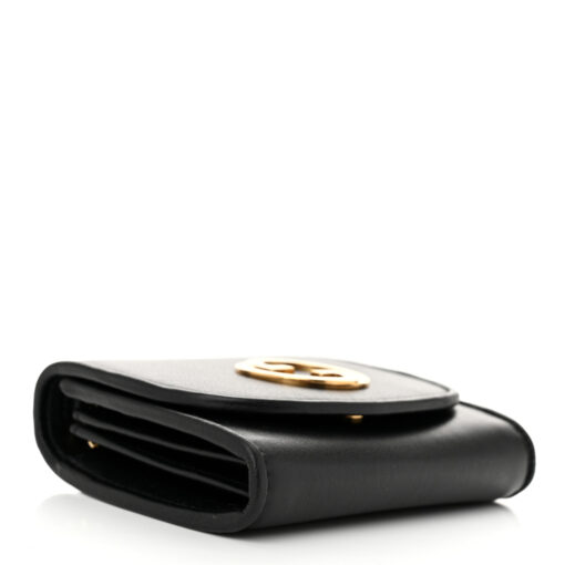Roxy Calfskin Medium Blondie Chain Wallet Black