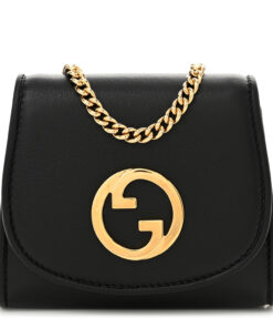 Roxy Calfskin Medium Blondie Chain Wallet Black