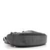Metallic Calfskin Crocodile Embossed Crystal Le Cagole Shoulder Bag XS Gunmetal