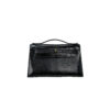 Kelly Pochette Lizard Bag – Black