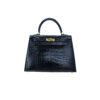 Kelly 25 – Nile Crocodile Leather in Black