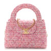 Tweed Quilted Nano Kelly Shopper – Pink