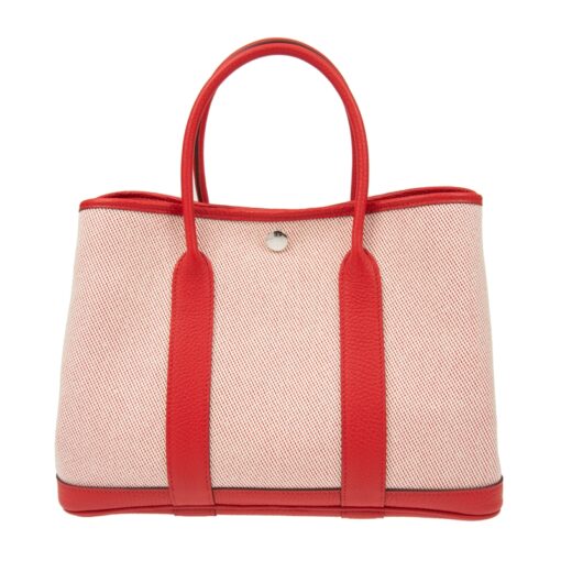 Hermès Garden Party 30 01/S3 Handbag – Blanc Rouge de Coeur