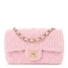 Tweed Quilted Mini Rectangular Flap – Pink