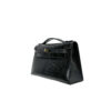 Kelly Pochette Lizard Bag – Black