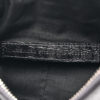 Metallic Calfskin Crocodile Embossed Crystal Le Cagole Shoulder Bag XS Gunmetal