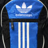 Balenciaga X ADIDAS Recycled Nylon Backpack Black Blue