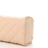 Caviar Quilted Toiletry Case With Chain Beige