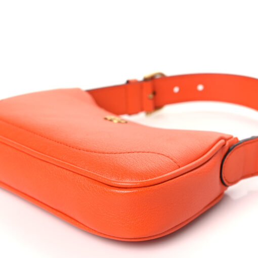Goatskin Mini Aphrodite Shoulder Bag Orange