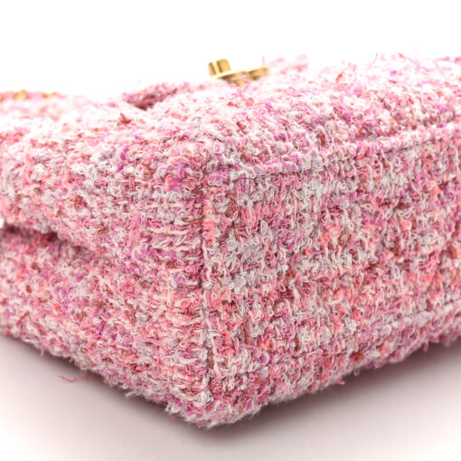 Tweed Quilted Nano Kelly Shopper – Pink