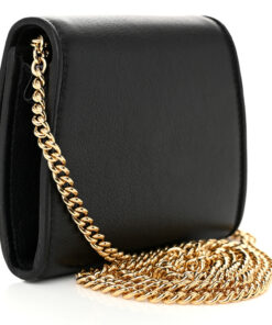 Roxy Calfskin Medium Blondie Chain Wallet Black