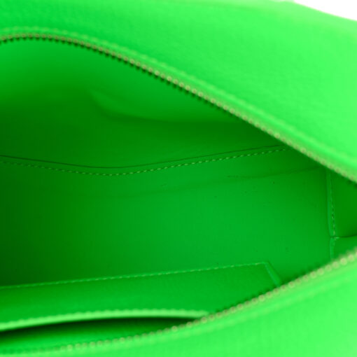 Grained Calfskin Neo Classic Silver Hardware Mini City Fluo Green