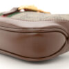 GG Supreme Monogram Azalea Calfskin Web Mini Jackie 1961 Hobo Beige Ebony Brown Sugar