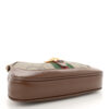 GG Supreme Monogram Azalea Calfskin Web Mini Jackie 1961 Hobo Beige Ebony Brown Sugar