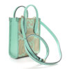 Monogram Jumbo GG Textured Dollar Calfskin Mini Tote Bag Pepperlight Mint