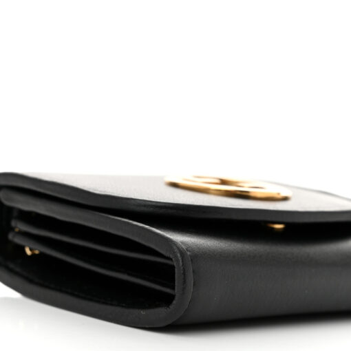 Roxy Calfskin Medium Blondie Chain Wallet Black