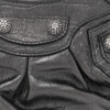 Metallic Calfskin Crocodile Embossed Crystal Le Cagole Shoulder Bag XS Gunmetal