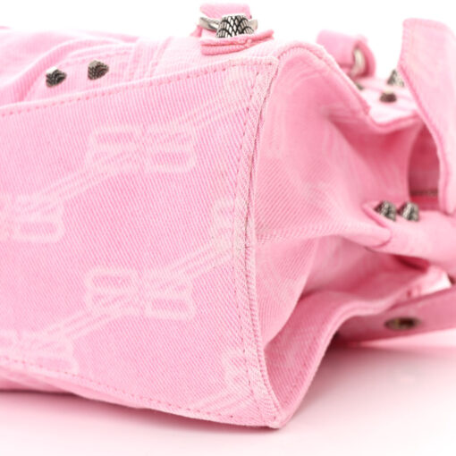 Denim BB Monogram Neo Cagole Handbag XS Pink