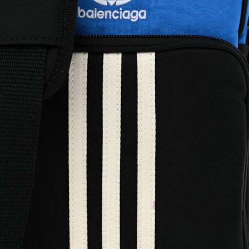 Balenciaga X ADIDAS Nylon Messenger Bag Black Blue