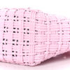 Faux Calfskin Braided Varnished XS Bistro Basket Candy Pink
