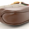 GG Supreme Monogram Azalea Calfskin Web Mini Jackie 1961 Hobo Beige Ebony Brown Sugar