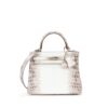 Blanc Matte Himalaya Niloticus Crocodile Kelly 25 Retourné Palladium Hardware, 2022