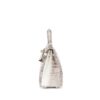 Blanc Matte Himalaya Niloticus Crocodile Kelly 25 Retourné Palladium Hardware, 2022