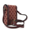 Monogram Textured Dollar Calfskin Mini Horsebit 1955 Crossbody Bag Sahara Rubino Chardonnay