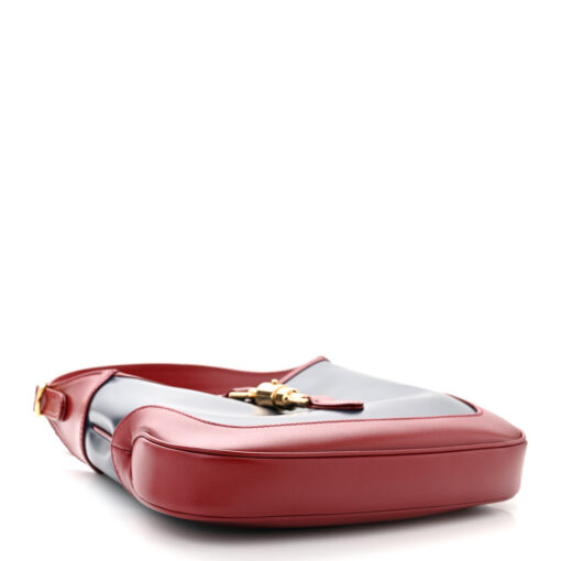 Boarded Dyana Lux Calfskin Bi-Color Small Jackie 1961 Hobo Blue Agata New Cherry Red