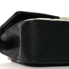 Lambskin Quilted Medium Double Flap – Black & White