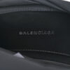 Raffia Woven Medium Basket Tote Black