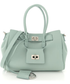 Smooth Calfskin Mini Bel Air Carry All Bag Mineral Green