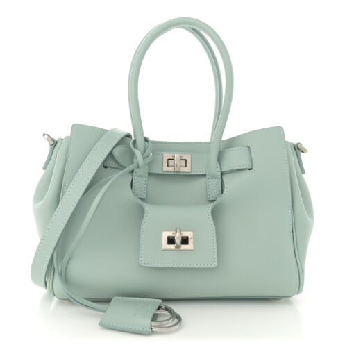 Smooth Calfskin Mini Bel Air Carry All Bag Mineral Green