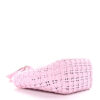 Faux Calfskin Braided Varnished XS Bistro Basket Candy Pink