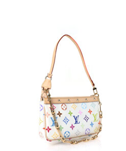 LV X TM Monogram Multicolor Pochette Accessories White