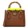 Wonka Grain Calfskin Mini Diana Tote Bag Cuir Yellow Fluo