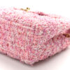 Tweed Quilted Nano Kelly Shopper – Pink