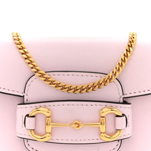 Calfskin Horsebit 1955 Super Mini Crossbody Bag Light Pink