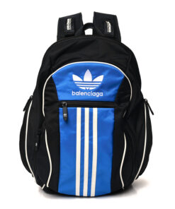 Balenciaga X ADIDAS Recycled Nylon Backpack Black Blue