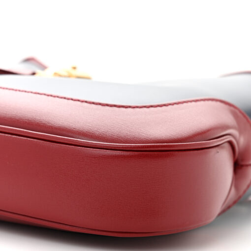 Boarded Dyana Lux Calfskin Bi-Color Small Jackie 1961 Hobo Blue Agata New Cherry Red