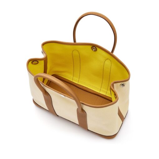 Garden Party 30 TPM – Biscuit Negonda & Écru Twill H Canvas with Palladium Hardware (2022)