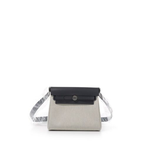 Ardoise Vache Hunter, Bleu Glacier and Ecru Toile Mini Herbag Zip 20 Palladium Hardware, 2024