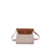 Ecru and Beige Toile H Canvas and Fauve Vache Hunter Herbag Zip 20 Gold Hardware, 2025