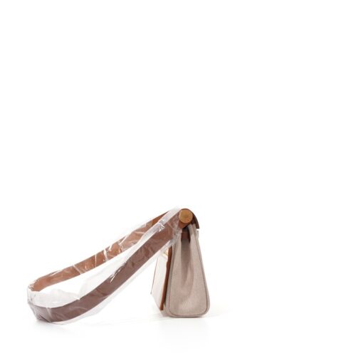 Ecru and Beige Toile H Canvas and Fauve Vache Hunter Herbag Zip 20 Gold Hardware, 2025