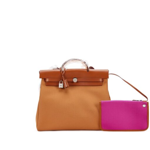 Fauve Vache Hunter and Dune and Magnolia Toile Verso Herbag Zip 39 Palladium Hardware, 2020