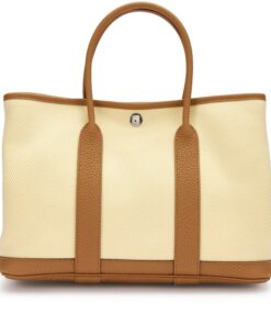 Garden Party 30 TPM – Biscuit Negonda & Écru Twill H Canvas with Palladium Hardware (2022)
