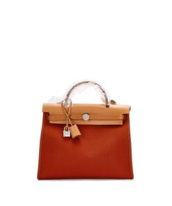 Natural Vache Hunter and Cuivre Toile Herbag 31 Palladium Hardware, 2017
